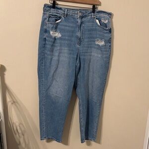 American Eagle Plus Size Straight Mom Jean